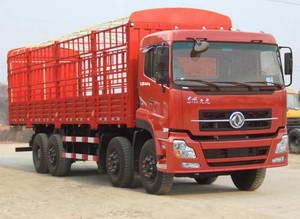 2012款東風 天龍蒼欄車,重卡康明斯270馬力 8X2前四后六東風牌DFL5311CCQA8倉柵式運輸車報價DFL5311CCQA8
