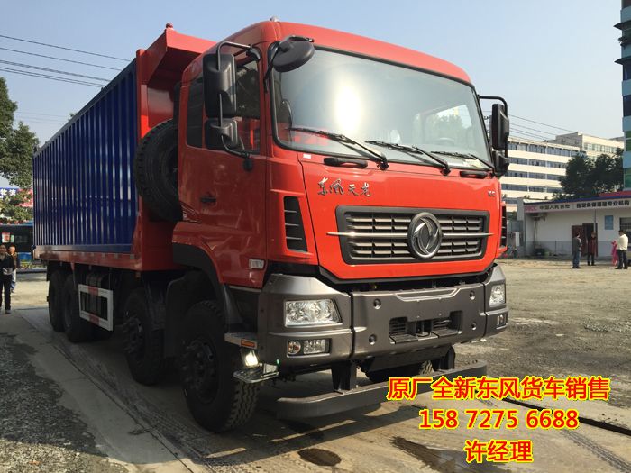 國五港口碼頭集裝箱運(yùn)輸自卸車,東風(fēng)天龍前四后八港口碼頭集裝箱運(yùn)輸平板自卸車圖片