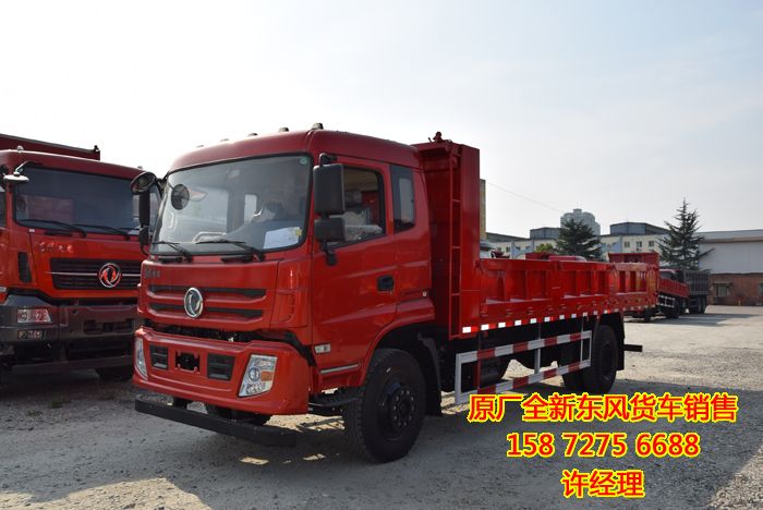 東風平板自卸車圖片 ,4X2型6.5米長的平板自卸車介紹