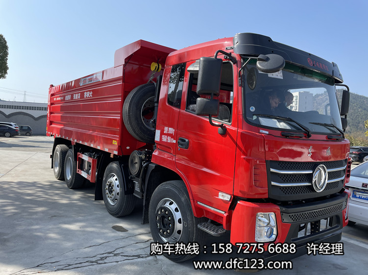 東風(fēng)前四后八縮短橋自卸車,新型輕量化四橋自卸車
