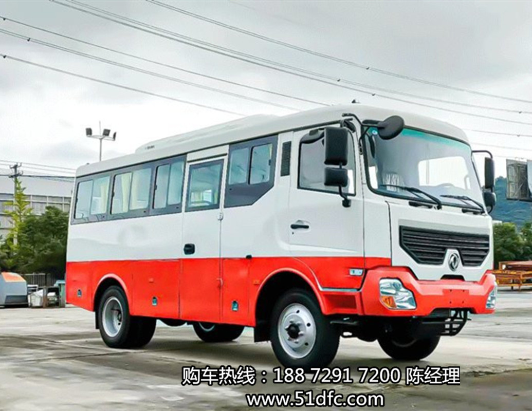 天錦四驅(qū)康明斯210馬力10-23座越野客車--四驅(qū)23座運兵客車